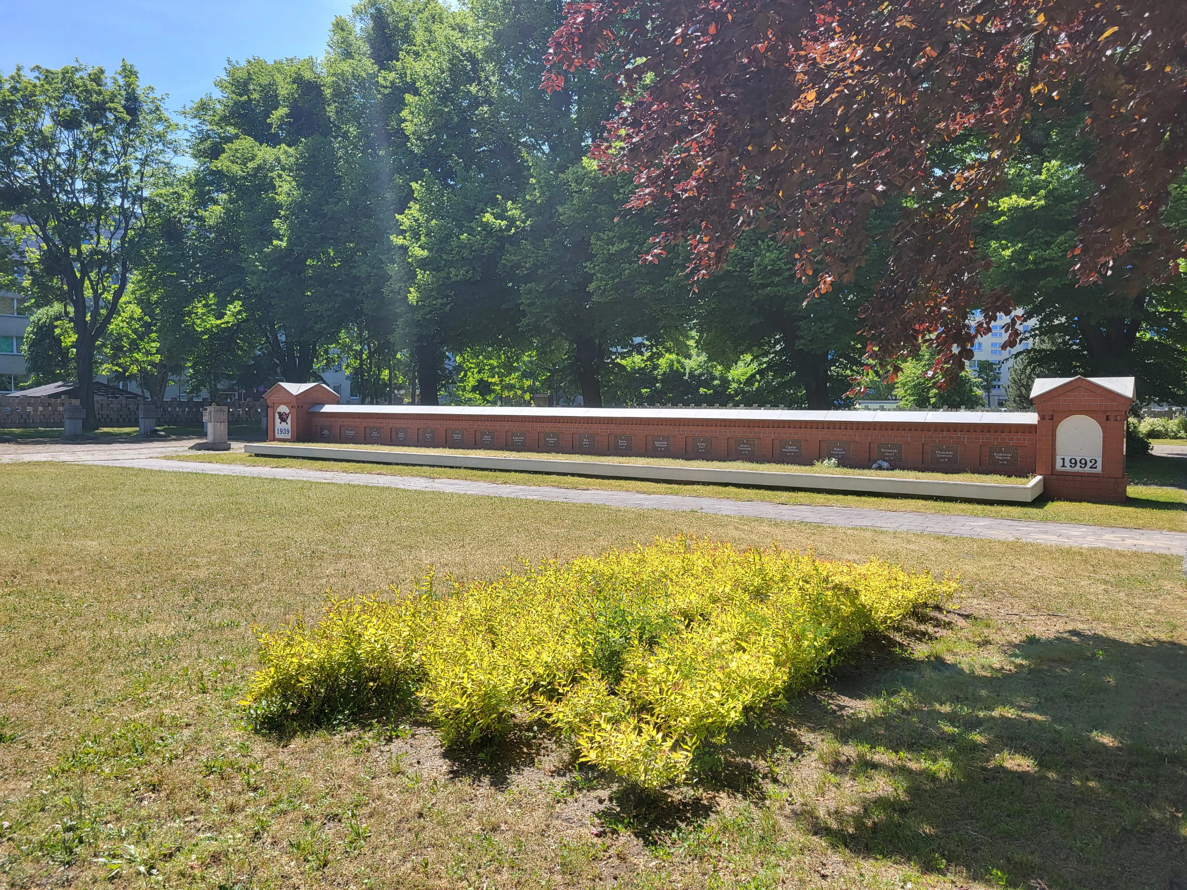 Grave of postal workers at the cemetery of Nazi victims in Zaspa 1