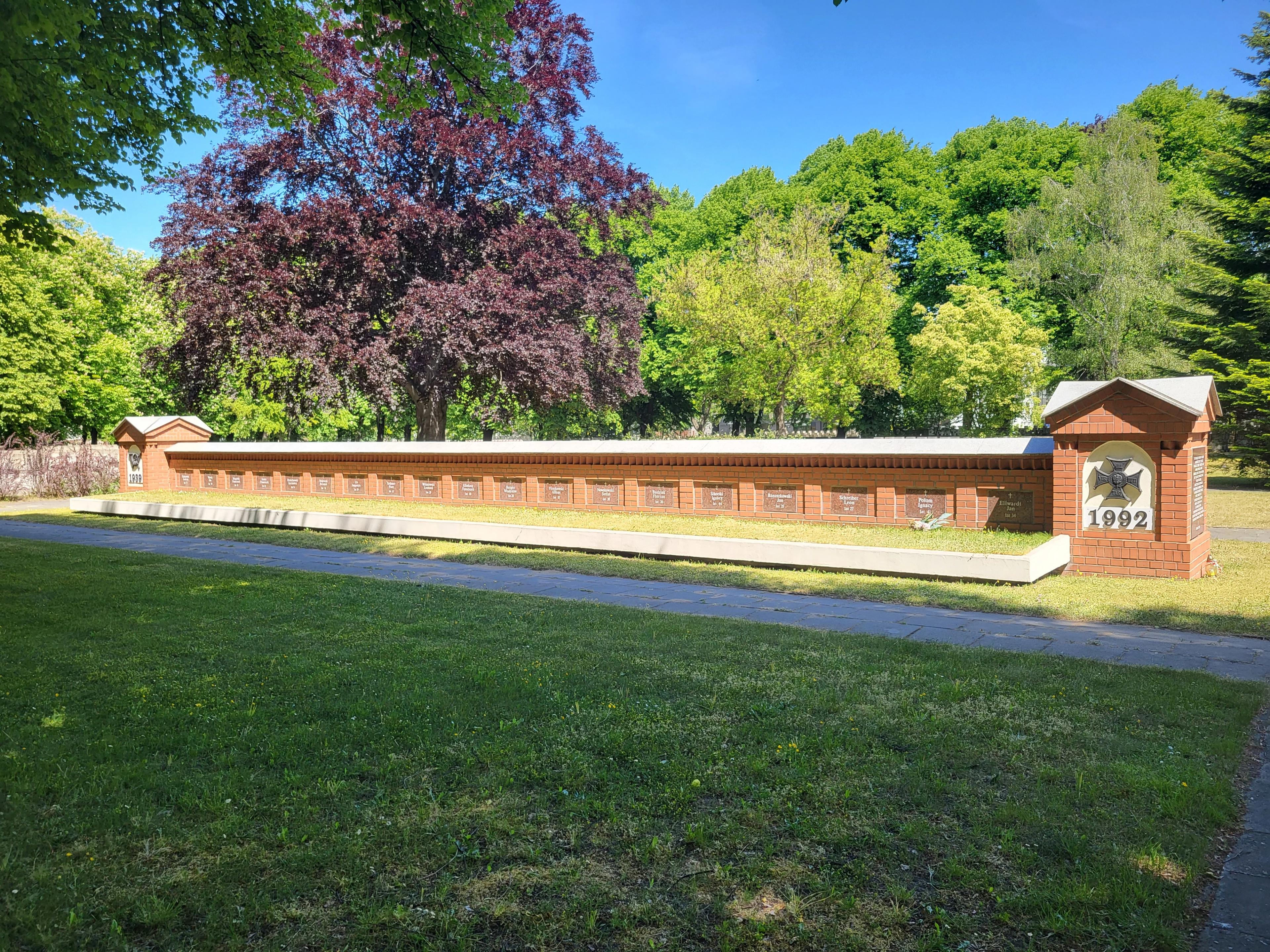 Grave of postal workers at the cemetery of Nazi victims in Zaspa 6