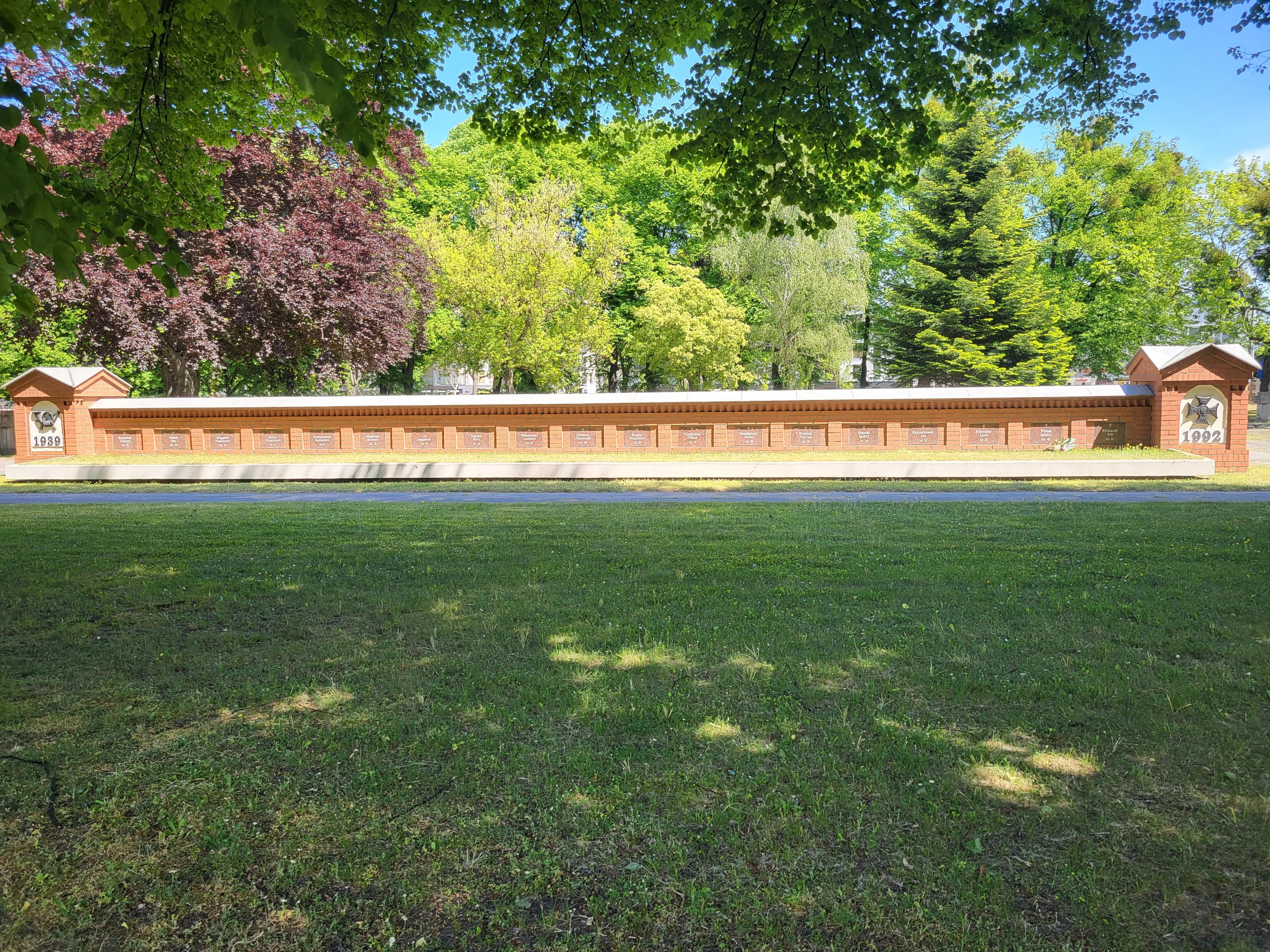 Grave of postal workers at the cemetery of Nazi victims in Zaspa 7